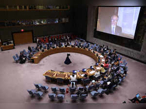 United Nations Security Council meeting regarding the Russia's invasion of Ukraine at the United Nations Headquarters in New York City