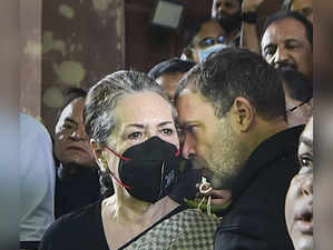Congress President Sonia Gandhi and Congress leader Rahul Gandhi