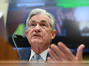 FILE PHOTO: U.S. Federal Reserve Chair Jerome Powell testifies before a House Financial Services Committee hearing, in Washington