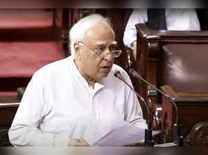 New Delhi, July 18 (ANI): Kapil Sibal takes oath as Rajya Sabha MP on the first ...