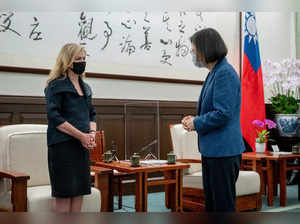U.S. Senator Marsha Blackburn meets Taiwan President Tsai Ing-wen in Taipei