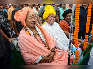 Agartala: Rashtriya Swayamsevak Sangh (RSS) Chief Mohan Bhagwat during inaugurat...