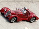 A 1939 Alfa Romeo 8C 2900 grand prix car driven by Vonow