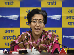New Delhi, Aug 27 (ANI): AAP leader Atishi Marlena addresses a press conference ...