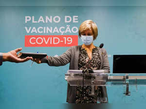 FILE PHOTO: Portugal's Health Minister Marta Temido arrives to a news conference regarding the coronavirus situation in Lisbon