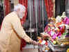 In pics: PM Modi performs puja, greets people on Ganesh Chaturthi