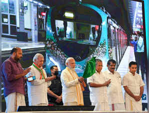 Kochi: Prime Minister Minister Narendra Modi inaugurates various projects of Koc...