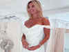 Christine McGuinness poses in white dress, jokes about her wedding