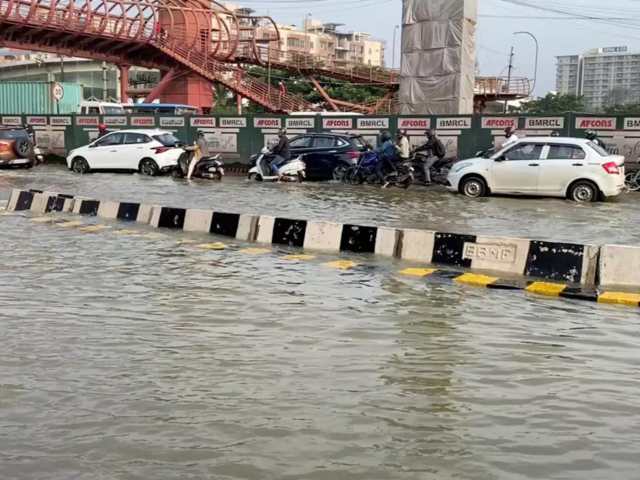 Waterlogged roads