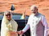 Delhi: PM Modi receives Bangladesh PM Sheikh Hasina at Rashtrapati Bhavan