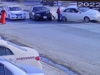 Viral video: Careless pedestrian causes accident between two cars but miraculously survives