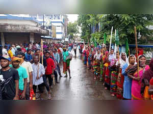 Tribals protest in parts of West Bengal demanding holiday