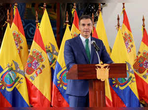 Spain's Prime Minister Pedro Sanchez on official visit in Ecuador