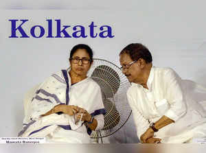 Kolkata: West Bengal Chief Minister Mamata Banerjee with State Law Minister Molo...