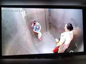 Pet dog bitten child in society lift, police filed FIR, video went viral.