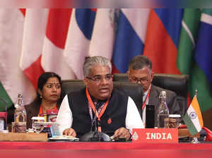 Indian Union Minister for Environment, Forest and Climate Change Bhupender Yadav...