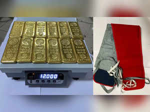 Six held at Mumbai airport with 12 kg gold worth Rs 5.38 crore.