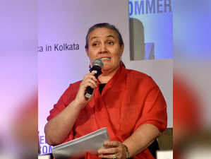 Kolkata: U.S. Consul General in Kolkata Melinda Pavek speaks during a special se...