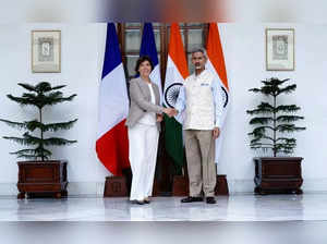 S Jaishankar meets French Foreign Minister Catherine Colonna, in New Delhi on Wednesday, Sept. 14, 2022. (Photo: Twitter)