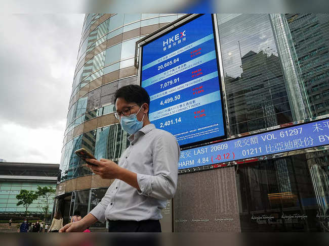 Hang Seng Stock index in Hong Kong