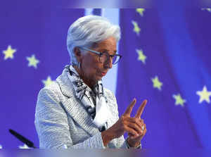 Christine Lagarde, European Central Bank (ECB) president addresses a news conference