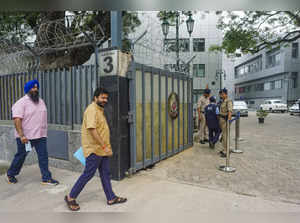 AAP MLA Durgesh Pathak arrives at ED office