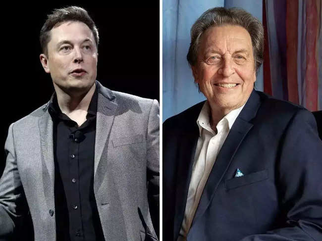 Billionaire Elon Musk, his father Errol Musk