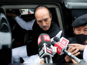 Jammu, Sept 25 (ANI): Former Congress leader Ghulam Nabi Azad speaks to the medi...