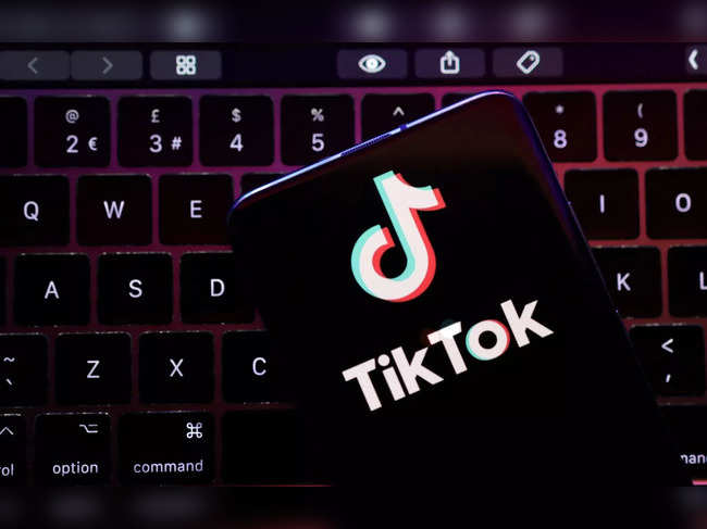 Illustration shows TikTok app logo