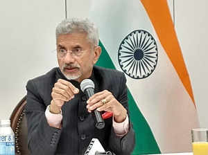 India's External Affairs Minister S. Jaishankar speaks at a news conference in New York on Saturday, September 24, 2022. (Photo: Arul Louis/IANS)