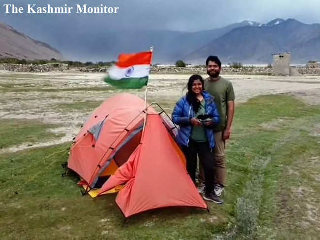 The couple said their aim was to raise awareness about the environment.