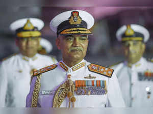 Mumbai: Chief of the Naval Staff (India) Admiral R. Hari Kumar during  the decom...