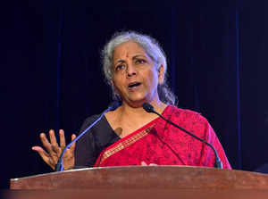 Bengaluru: Union Finance Minister Nirmala Sitharaman addresses the 105th Annual ...
