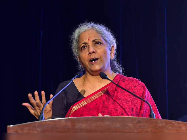 Bengaluru: Union Finance Minister Nirmala Sitharaman addresses
