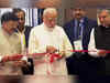 5G launch: PM Modi inspects exhibition at Pragati Maidan along with Mukesh Ambani and IT Minister Ashwini Vaishnaw