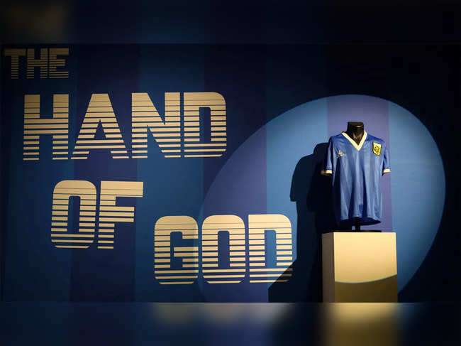 The shirt has been loaned to Qatar's 3-2-1 sports museum and will be on display until April 1.