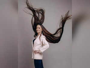 Ukrainian woman's five feet long hair becomes cynosure of all eyes.