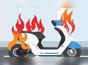 Electric scooter battery fire