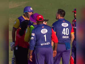 LLC 2022: Yusuf Pathan, Mitchell Johnson engage in ugly fight; Aussie pacer likely to face one-match ban