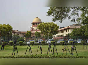 New Delhi: Supreme Court of India on the day of hearing of the case of Varanasi'...