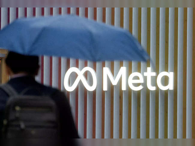 FILE PHOTO: Logo of Meta
