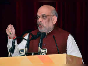 Jammu, Oct 04 (ANI): Union Home Minister Amit Shah addresses during the inaugura...