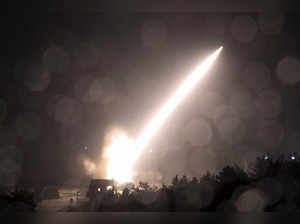 In this photo provided by South Korea Defense Ministry, n Army Tactical Missile ...