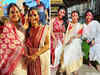 Durga Puja diaries: Kajol & Rani Mukerji go traditional for 'sindoor khela' ritual