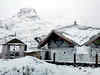 Uttarakhand: Hemkund Sahib enshrouded in snow as it receives fresh snowfall
