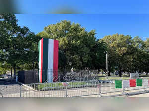 Italian flag painted around Columbus statue in Philadelphia ahead of Indigenous Peoples' Day