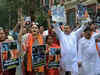 Kolkata: Suvendu Adhikari, BJP MLAs march to Raj Bhavan over Mominpur communal violence