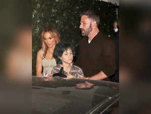 After their trip to Miami, Ben Affleck hugs Jennifer Lopez's daughter Emme Muniz