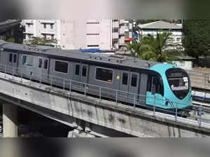 ​Kochi Metro will operate trains at a frequency of one every 7 minutes 30 seconds during peak hours and at a frequency of 9 minutes during non-peak hours, from Monday to Saturday​