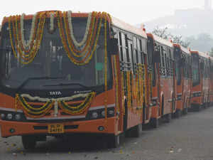 CCTV cameras, panic buttons among features of newly inducted cluster buses in Delhi